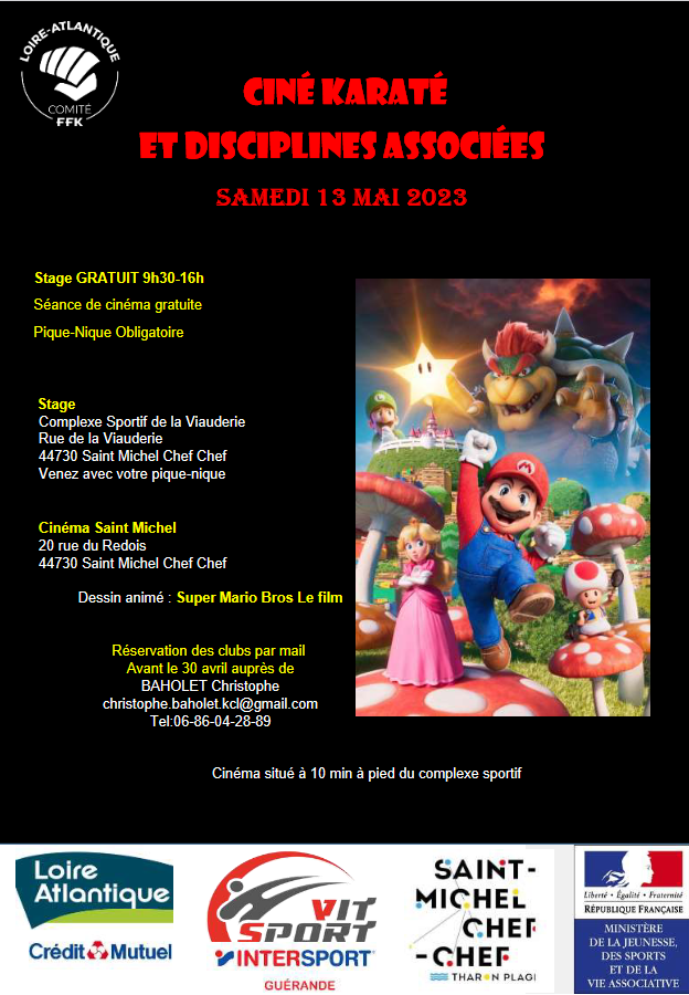 Ciné karaté et disciplines associées, Samedi 13 mai 2023