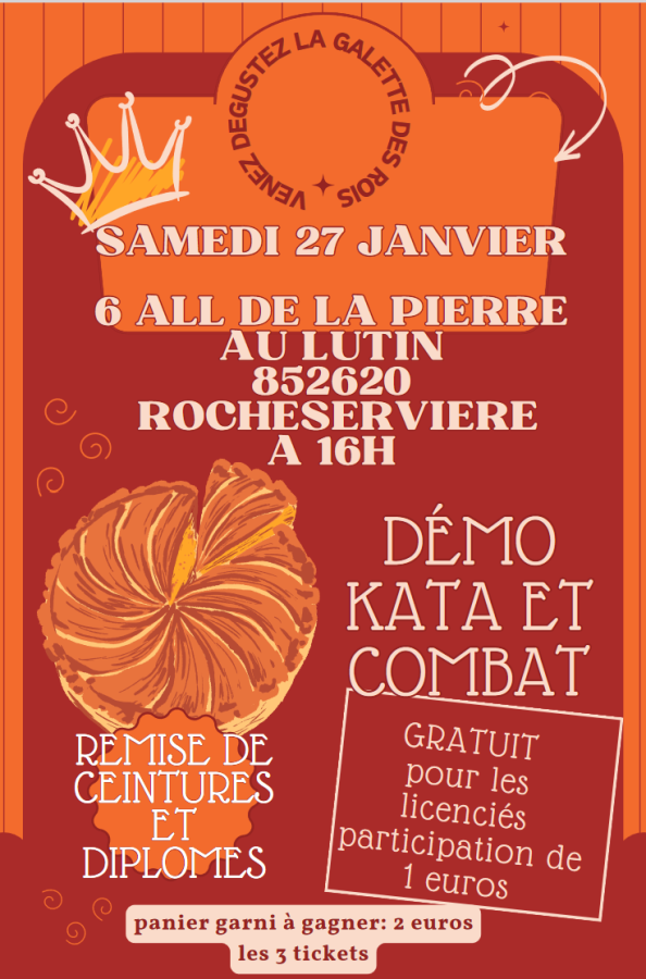 Galette des Rois, Samedi 27 Janvier 2024 à Rocheservière