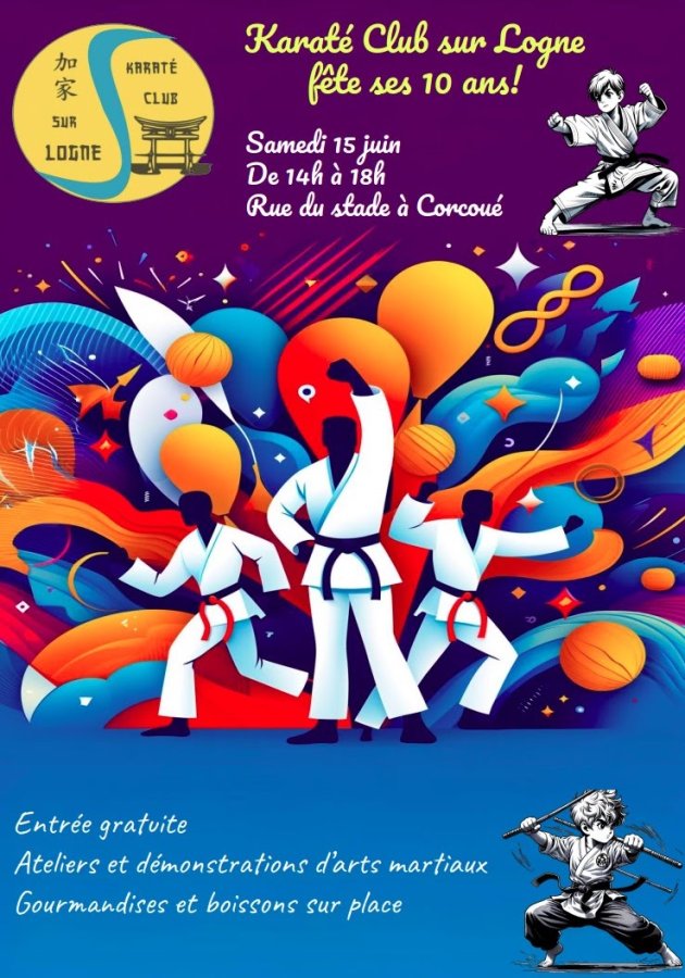 10 ans Karaté Club sur Logne, Samedi 15 Juin 2024